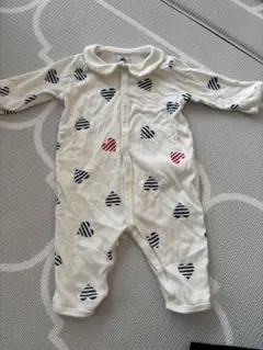 PETIT BATEAU ハート柄ロンパース 6m