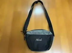 NANGA ナンガ サコッシュ ショルダーバッグ ブラック×グレー