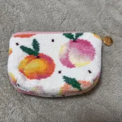 ポーチ ピーチドット LOVERARY BY FEILER フェイラー 桃 舟形