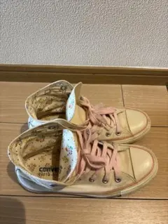 CONVERSE オールスター 花柄裏地 ハイカットスニーカー 23.5