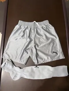 PUMA グレー ハーフパンツ 150サイズ ソックス付き