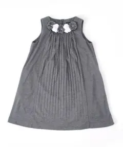 BeBe 天竺プリーツワンピース 110cm ジャンパースカート