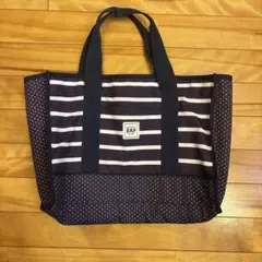 GAP トートバッグ ボーダー ドット柄のサムネイル