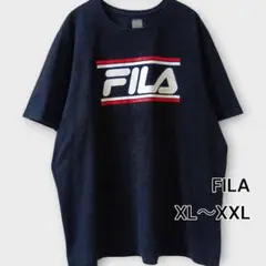 FILA ロゴTシャツ ブラック｜XL〜XXL相当・古着