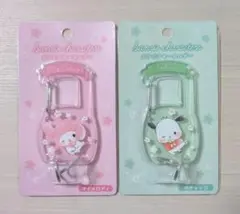 新品　サンリオ　カラビナキーホルダー　マイメロディ　ポチャッコ　アクリル