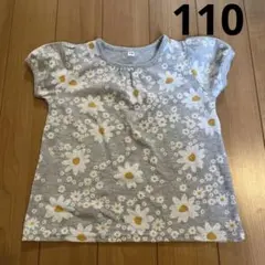 【美品】西松屋　花柄Tシャツ　110 女の子　半袖　夏服のサムネイル