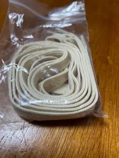 靴紐 ベージュ色靴ひも シューレースコットン平型くつひも