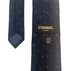 CHANELシャネル 総柄 ココマーク総柄 高級 ネクタイ メンズ シルク