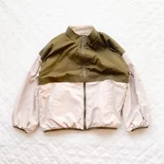 00's vintage リバーシブル ボアジャケット ナイロンブルゾン y2k