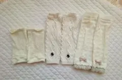 バースデイ ママラク ポロ 白 レッグウォーマー