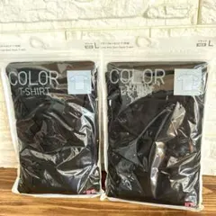 COLOR. T–SHIRT ブラックカラー　サイズＬ　2枚セット　ユニクロ