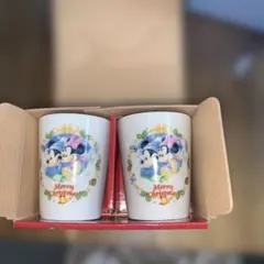 新品未使用　Disney クリスマス カップ 2個セットのサムネイル