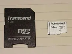 Transcend 64GB microSDXCカード + アダプター