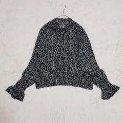 pierre cardin ピエール・カルダン ボウタイ ブラウス ドット Lのサムネイル