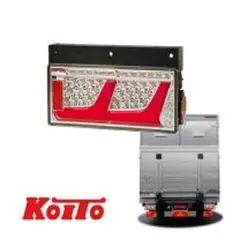 小糸　KOITO LED 3連テールランプ レッド　右 小糸製作所 テールランプ 電球式3連テールランプ L/R 24V専用 片側 200