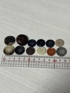 ボタン 12個セット 多色