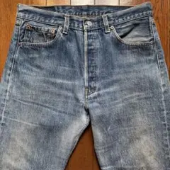 【90s】Levi's 501xx USA製 リジッド グランジ リペア W34