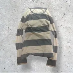 00’s archive ボーダー　ロンT y2k グランジ　パンク