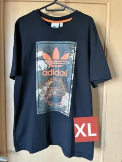 【美品】adidas Originals トレフォイルロゴ TシャツXLブラックのサムネイル