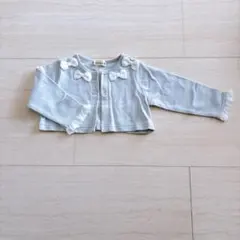 branshes リボン付きカーディガン ボレロ グレー 80 セレモニー服