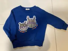 ばいきんまん だだんだん サガラ刺繍　トレーナー　紺　90cm アンパンマン