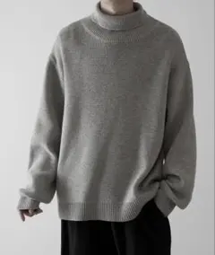 【RUUBON】relax turtle neck knit Sサイズ