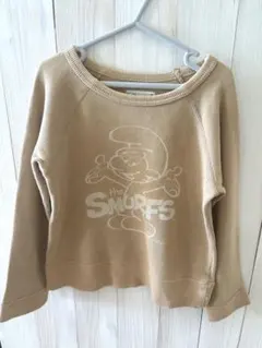 スマーフ トレーナー ベージュ