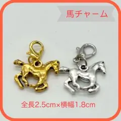 【2個セット】干支グッズ　開運アイテム　午年　馬チャ－ム
