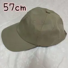 ベージュ キャップ 57cm 無地 吸水速乾 接触冷感