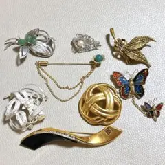 ブローチ コサージュ 8個 まとめ売り アクセサリー レディース アクセサリー