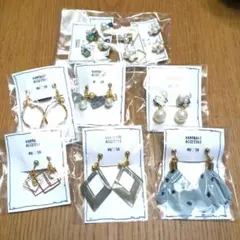 ハンドメイドイヤリングセット
