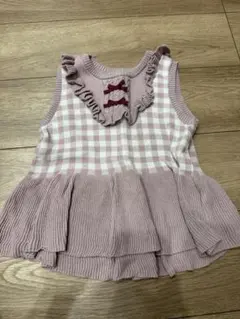 キムラタン クーラクール キティちゃんコラボ ニットベスト