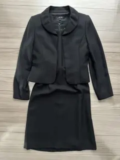 【美品✨東京イギン】 9AR M相当 ブラックスーツ ジャケット ワンピース