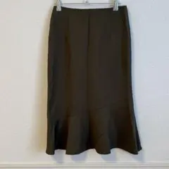 美品 Green Label Relaxing ダークグリーン フレアスカート