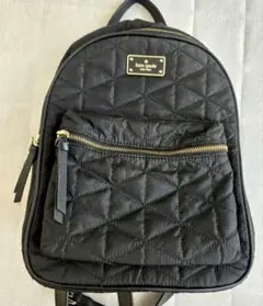kate spade ブラック キルティングリュック