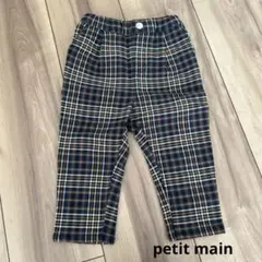 petit main ボトムス　チェック　長ズボン　サイズ80