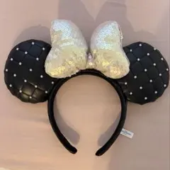 ディズニー カチューシャ ミニー キルティング パール