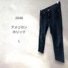 AMERICAN HOLIC ダークブルー ストレートデニム L ビンテージ