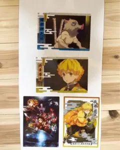 鬼滅の刃 クリアビジュアルポスター 無限列車編 4枚セット！