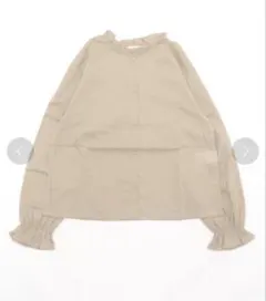 ehka sopo スタンドフリルキャンディスリーブブラウス