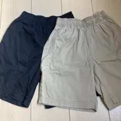GUブラック・ベージュ 半ズボン 140センチ 2枚セット