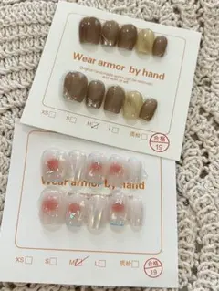 ネイルチップ 付け爪 2種セット Mサイズのサムネイル