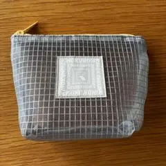 紀ノ国屋　メッシュポーチ　ライトグレー　未使用新品