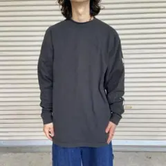 ☆Carhartt☆カーハート☆袖ロゴプリントロンT☆メンズM☆黒☆長袖☆