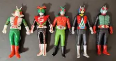 仮面ライダー 昭和ライダー ソフビ フィギュア 5体セット まとめ売り