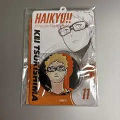 ハイキュー 月島 蛍 缶バッジ 特製ホルダー コレクション