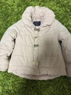 キッズ フード付き中綿コート 薄いピンク