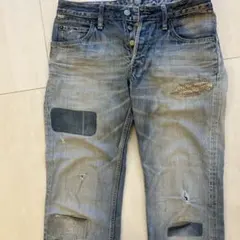 HRM ハリウッドランチマーケット ダメージ加工デニムパンツのサムネイル