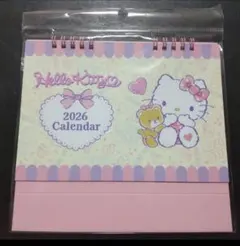ハローキティ　2026年　卓上カレンダー