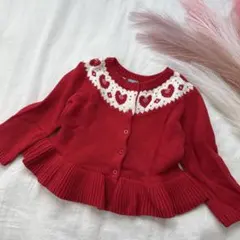 本日昼12時までの限定セール！美品Baby GAP 90㎝赤いハート柄ペムラム
